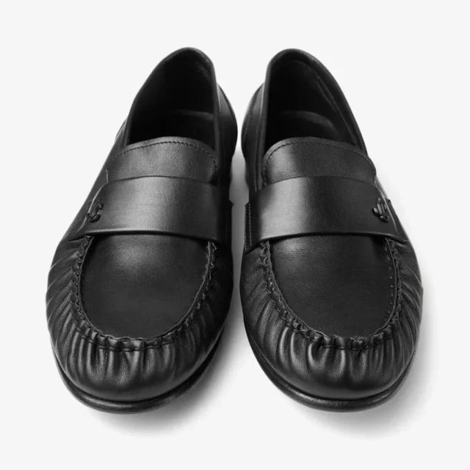 Mocasines Ellis F de cuero suave negro Mocasines Ellis F de cuero suave negro