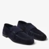 Mocasines Ellis M de ante de terciopelo color medianoche