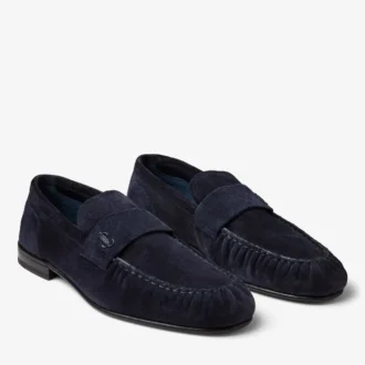Mocasines Ellis M de ante de terciopelo color medianoche