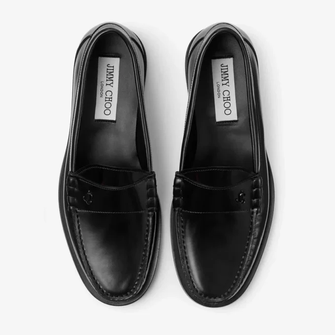 Mocasines Ethan de piel de becerro negra Mocasines Ethan de piel de becerro negra