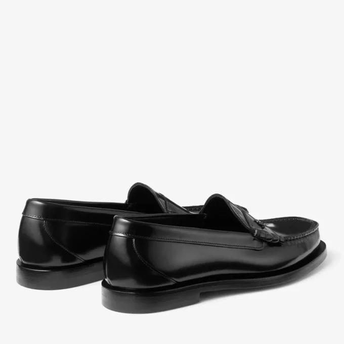 Mocasines Ethan de piel de becerro negra Mocasines Ethan de piel de becerro negra
