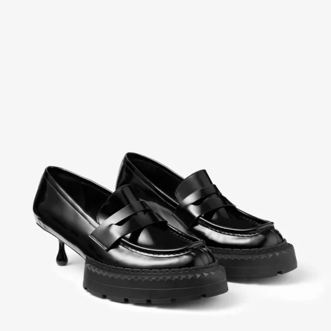 Mocasines Jimmy Choo Noir Kei Ninomiya Maxi  Mocasines de piel de becerro pulida negra