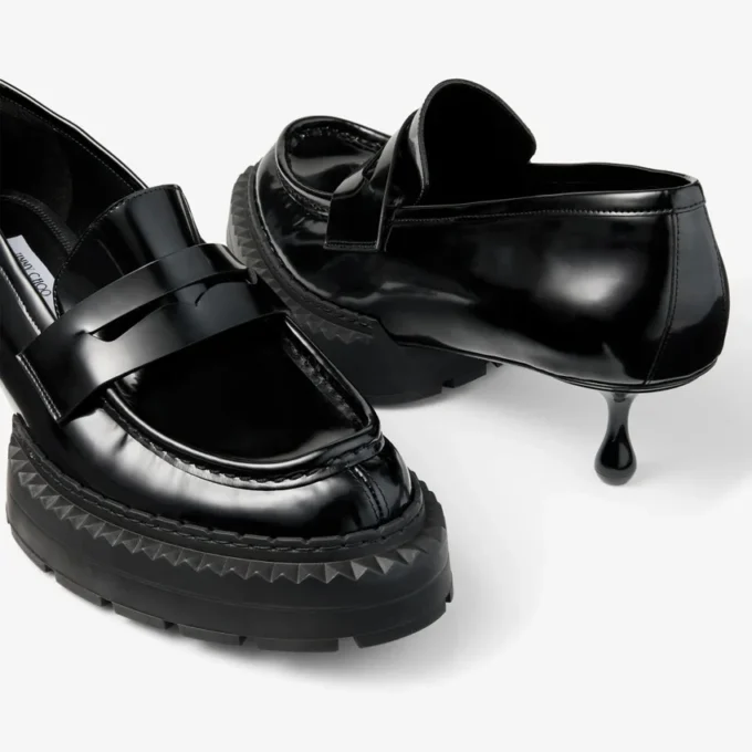 Mocasines Jimmy Choo Noir Kei Ninomiya Maxi  Mocasines de piel de becerro pulida negra