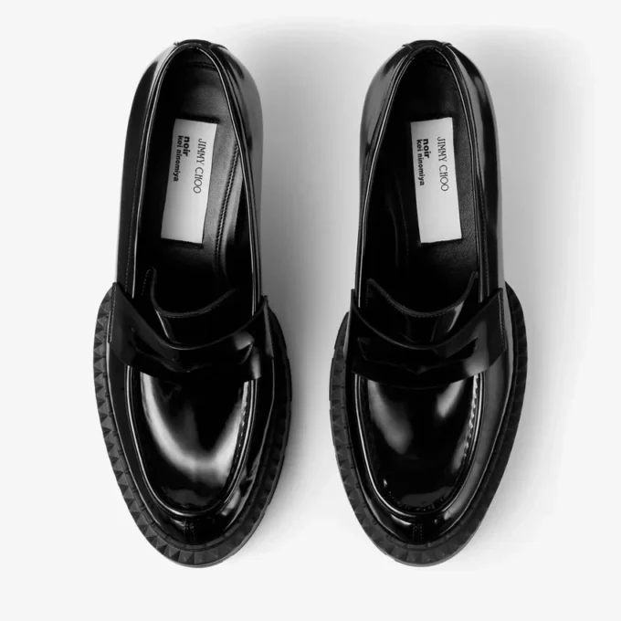 Mocasines Jimmy Choo Noir Kei Ninomiya Maxi  Mocasines de piel de becerro pulida negra