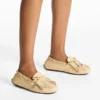 Mocasines Manon F de piel estampada de elaphe