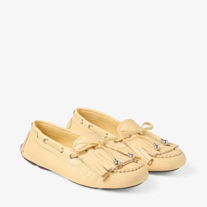 Mocasines Manon F de piel estampada de elaphe