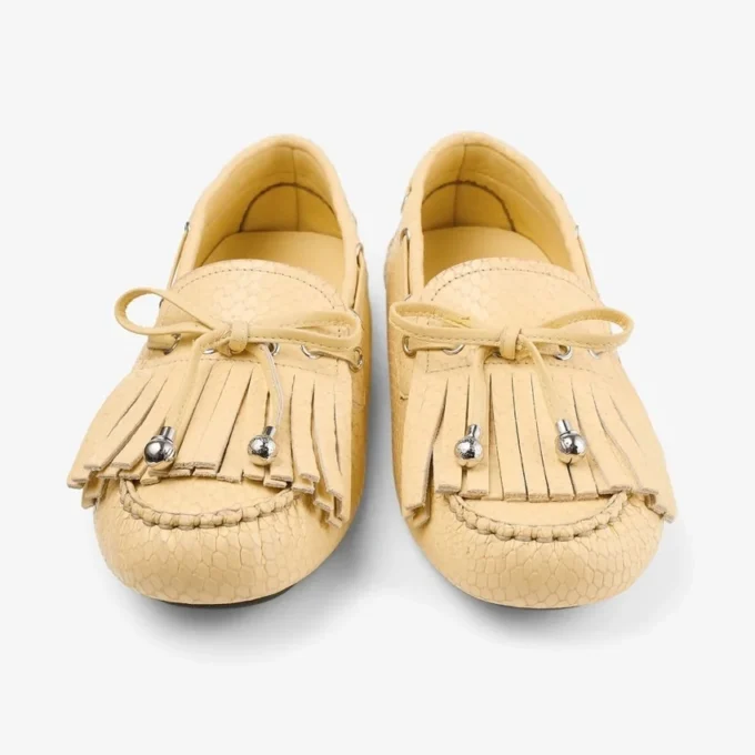 Mocasines Manon F de piel estampada de elaphe