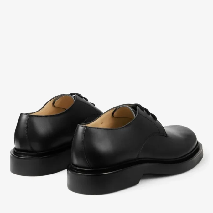 Mocasines Rowan Derby en piel de becerro negra Mocasines Rowan Derby en piel de becerro negra