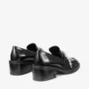 Mocasines Tylor 60 negros de piel de becerro suave con adorno de cristales