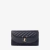 Monedero Curve con cadena Monedero de piel Biker acolchada en color marino con cadena Monedero Curve con cadena Monedero de piel Biker acolchada en color marino con cadena