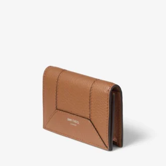 Monedero Diamond Nello M de piel de becerro granulada color tostado
