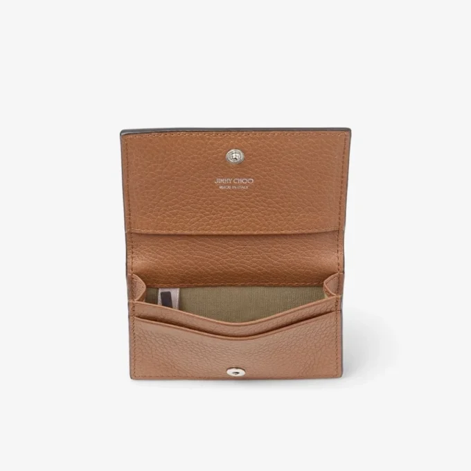 Monedero Diamond Nello M de piel de becerro granulada color tostado Monedero Diamond Nello M de piel de becerro granulada color tostado