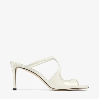 Mules Anise 75 de charol color latte