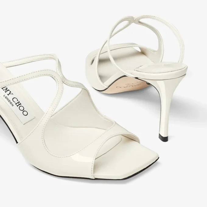 Mules Anise 75 de charol color latte