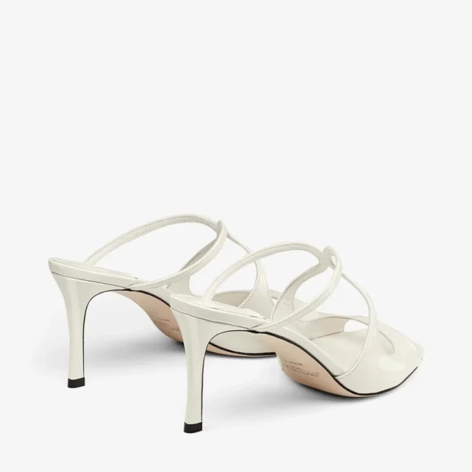 Mules Anise 75 de charol color latte