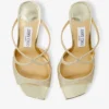Mules Anise 75 en tejido Dusty Glitter color Platinum Ice