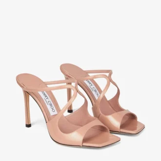 Mules Anise 95 de charol rosa ballet