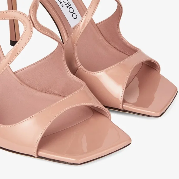 Mules Anise 95 de charol rosa ballet