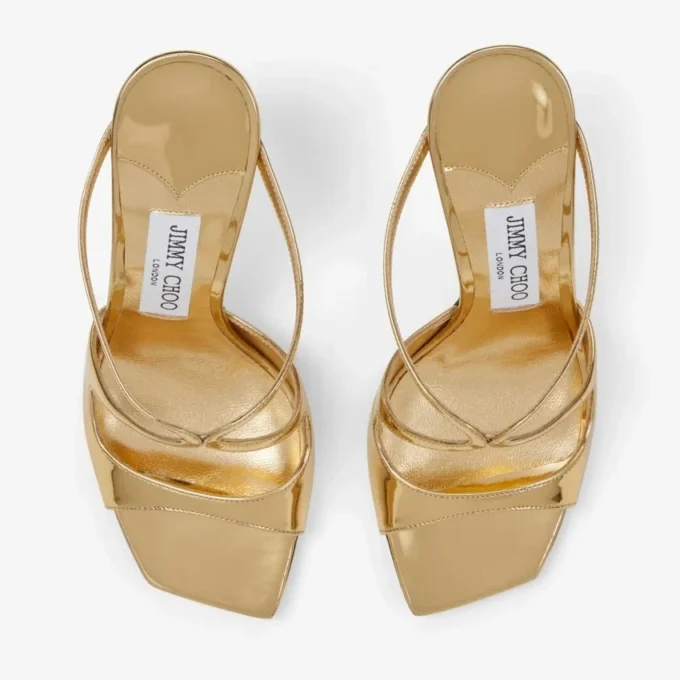 Mules Anise 95 de piel Liquid Metal dorada Mules Anise 95 de piel Liquid Metal dorada