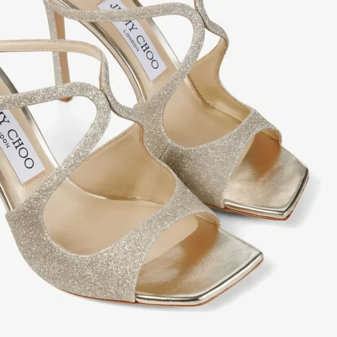 Mules Anise 95 en platino con purpurina Dusty Glitter Mules Anise 95 en platino con purpurina Dusty Glitter