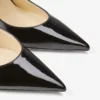 Mules Bing 100 de charol negro con correa de cristales Mules Bing 100 de charol negro con correa de cristales