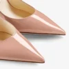 Mules Bing 100 de charol rosa ballet con tira de cristales Mules Bing 100 de charol rosa ballet con tira de cristales