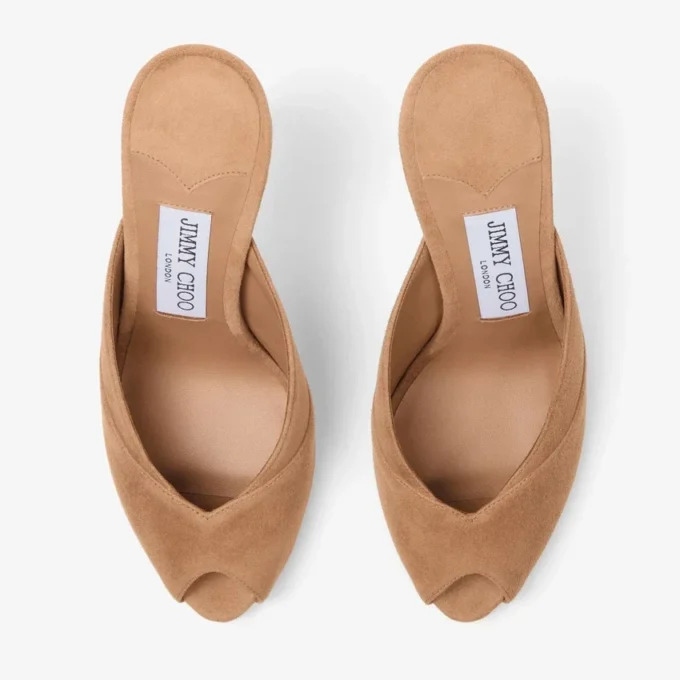Mules Brigitte 100 de ante color toffee
