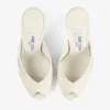 Mules Brigitte 100 de charol color latte