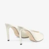 Mules Brigitte 100 de charol color latte