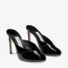 Mules Brigitte 100 de charol negro