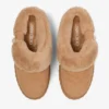 Mules Diamond Maxi F Mules de ante color toffee con piel de oveja