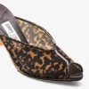 Mules Glace 80: sandalias de TPU en mezcla de ámbar y marrón con cuña de plexiglás