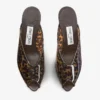 Mules Glace 80: sandalias de TPU en mezcla de ámbar y marrón con cuña de plexiglás