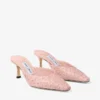 Mules Vivi 65 de piel de avestruz rosa Mules Vivi 65 de piel de avestruz rosa