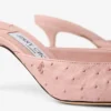 Mules Vivi 65 de piel de avestruz rosa Mules Vivi 65 de piel de avestruz rosa