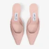 Mules Vivi 65 de piel de avestruz rosa Mules Vivi 65 de piel de avestruz rosa