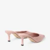Mules Vivi 65 de piel de avestruz rosa Mules Vivi 65 de piel de avestruz rosa