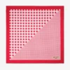 Pañuelo Sula de algodón con estampado de cuadros vichy en rojo rubí Pañuelo Sula de algodón con estampado de cuadros vichy en rojo rubí