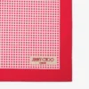 Pañuelo Sula de algodón con estampado de cuadros vichy en rojo rubí Pañuelo Sula de algodón con estampado de cuadros vichy en rojo rubí