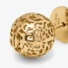 Pendientes de bola con encaje Pendientes de bola de metal con acabado dorado Pendientes de bola con encaje Pendientes de bola de metal con acabado dorado