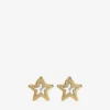 Pendientes Jc Star Studs Pendientes Jc Star Studs de metal con acabado dorado y cristales Swarovski Pendientes Jc Star Studs Pendientes Jc Star Studs de metal con acabado dorado y cristales Swarovski