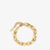Pulsera de cadena de diamantes Pulsera de cadena de diamantes con acabado dorado