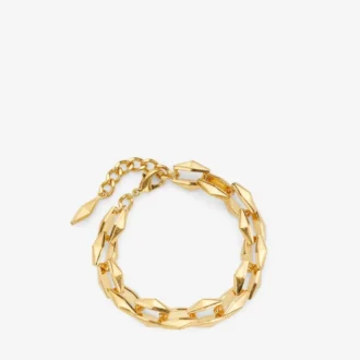 Pulsera de cadena de diamantes Pulsera de cadena de diamantes con acabado dorado Pulsera de cadena de diamantes Pulsera de cadena de diamantes con acabado dorado