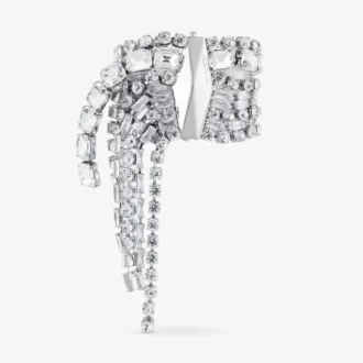 Pulsera Zendra Pulsera de cristal con acabado plateado Pulsera Zendra Pulsera de cristal con acabado plateado