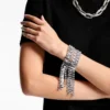Pulsera Zendra Pulsera de cristal con acabado plateado Pulsera Zendra Pulsera de cristal con acabado plateado