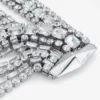 Pulsera Zendra Pulsera de cristal con acabado plateado Pulsera Zendra Pulsera de cristal con acabado plateado