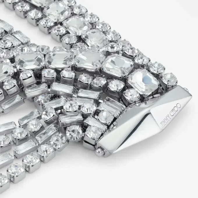Pulsera Zendra Pulsera de cristal con acabado plateado Pulsera Zendra Pulsera de cristal con acabado plateado