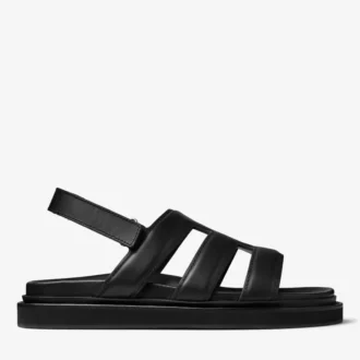 Sandalia Cove Sandalia de piel de becerro lisa negra