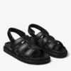 Sandalia Cove Sandalia de piel de becerro lisa negra