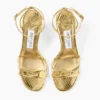 Sandalia de piel Leo 65 Gold Candy Wrap de 1998 Sandalia de piel Leo 65 Gold Candy Wrap de 1998